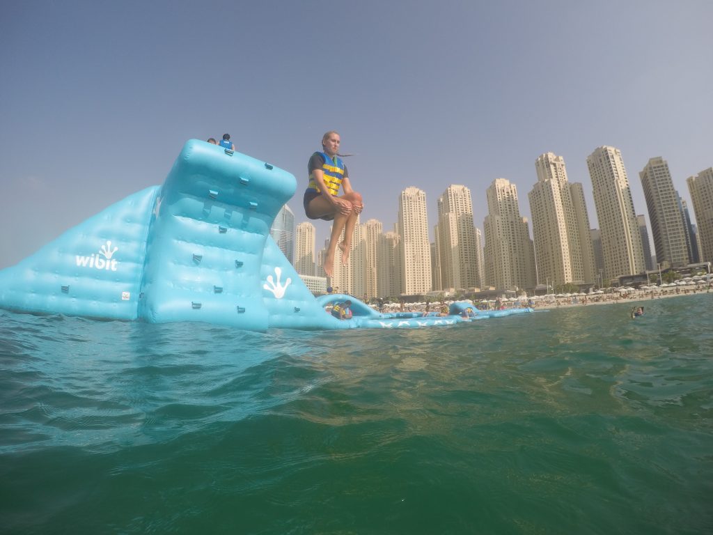 Aqua Fun Dubai - largest inflatable water park in the world JBR